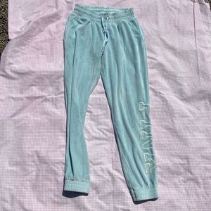 Victoria’s Secret pink baby blue sweatpants